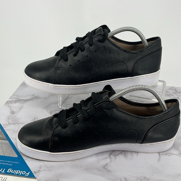 VIONIC Keke Supportive Lace Up Black Leather Sneaker Casual Size 11 Low Top - Picture 2 of 10
